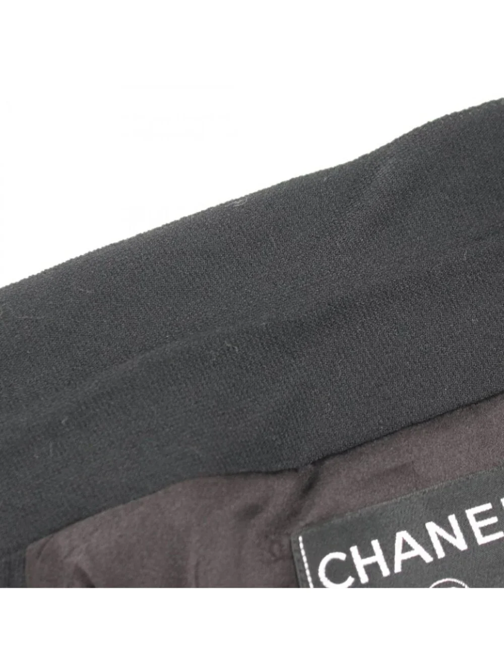 Chanel Tailored Jacket CC Logo Button BK Wool